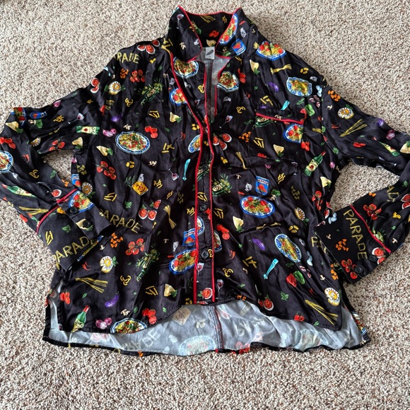 Parade Italian Pasta Print Pajamas - Picture 2 of 9